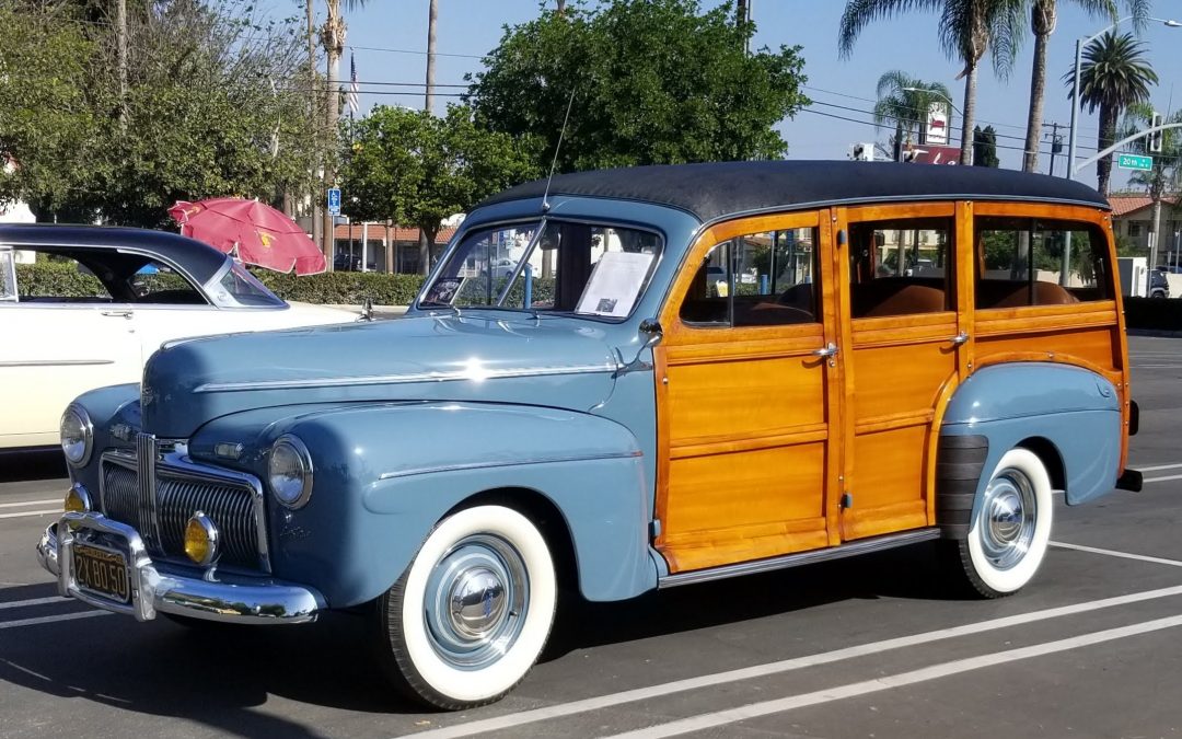 Rare 1942 Ford Woodie Took Center Stage at Bowers Museum Car Show